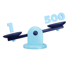 Leverage bis zu 500:1